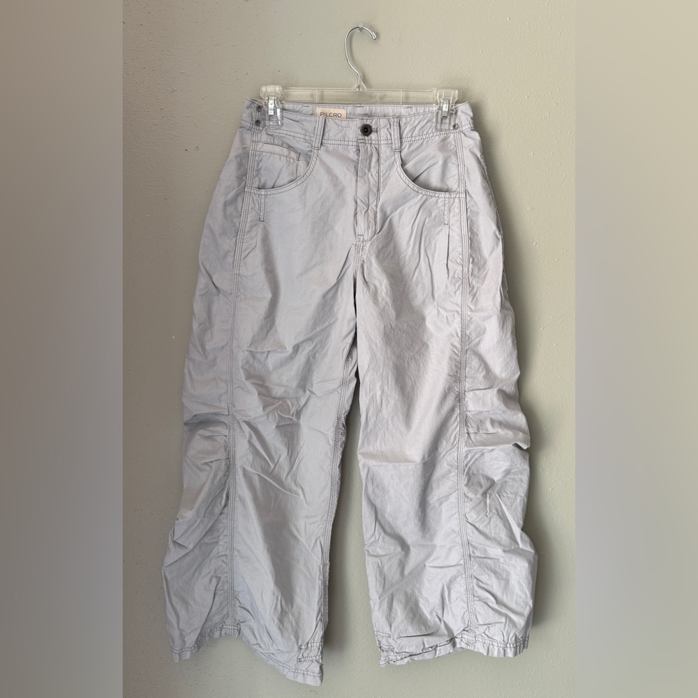 Pilcro | Parachute Curve Barrel Pants | Size 25 | Gray - Picture 5 of 7